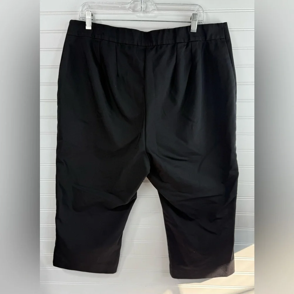 Lane Bryant women’s black pull on stretch dress business casual capris. Size 18 - Picture 5 of 5